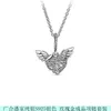 925 Pounds Silver New Fashion Necklace Original Heart-shaped Pendant, Noble Heart Angel Wings Love Rose Gold Pink Fan Necklace, Compatible Pandora Necklace, Pendant