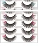 Couleur Cils Faux Mink Lashes 8 Paires Dramatique Fluffy Stage Maquillage Beauté Colorée À La Main Doux Cils