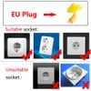 s LED Night Mushroom Wall Socket Lamp EU US Plug Warm White -control Sensor Child Sleep Bedroom Light Home Decoration HKD230628