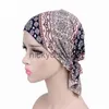 Bandanas nya högkvalitativa kvinnor stretchy turban bomullsbönor för bundet halsdukhuvud halsduk kemo hatt cancer halsdukar dam hår tillbehör x0628