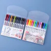 マーカーFinliner 0.5 mmビンテージ12色Fineliner Pens Color Fine Lineセットマーカー品質カラフルなアートマーカーペンアートペインティング