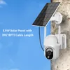 TUYA SMART 3MP 3.5W Solar 7800mAh Batteri trådlöst PTZ utomhusvattentät övervakning WiFi IP Security CCTV Color Light Camera