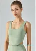 Outfit al Women Sports Bras Topps Cew Neck Fintness Tank Vest Skin Friendly Workout Breatble Blackless Quick Dry Top Kvinna