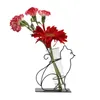 Vase Glass Test Tube Vase Support Holder Desktop Flower Container家庭用休暇の休日のドロップ