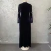 Etniska kläder afrikanska sammet kvällsklänningar för kvinnor dashiki diamant kaftan party long klänning abaya dubai ankara robe femme africa kläder 230628