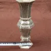 Vases Archaize Furnishing Articles White Brass Plated Silver Vase Hexagon