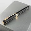 Pennor Jinhao 100 Fountain Pen Vacker svart med guldklipp iridium f/m nib penna skrivkontor Ink Pen Pen