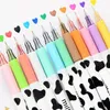 Stifte 60 PCs/Los Kawaii Milchkühen Gel Stift niedlich 0,5 mm 12 Farben Zeichnen Stifte Werbegeschenk -Geschenkbasisschule Vorräte