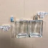 Bouteilles de parfum de jet en verre portatives de 100 ml avec la buse noire argentée d'or contenants vides de parfum cosmétique pour le diffuseur Nokrf