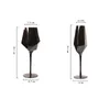 Taça de vinho tinto de forma criativa Phnom Penh Taça de cristal simples puro preto Taça Taça de champanhe Copo de água Utensílios de cozinha L230620