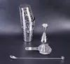 Барные инструменты Skull Cocktail Shaker Bartender Tool Set Взвешенные Бостонские шейкеры Ситечко Jigger Ложка для смешивания 230627