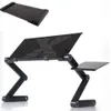 360°Folding Adjustable Laptop Notebook Desk Table Stand Bed Tray W/Mouse Tray
