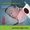 3.2 pouces sans fil vidéo couleur bébé moniteur veilleuse portable bébé nounou caméra de sécurité IR LED vision nocturne interphone