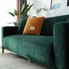 Stolomslag Velvet Fabric Sofa Covers för vardagsrumssträng mjuk soffa täcker högkvalitativa 1234 platser moderna fåtöljskydd för hem 230627