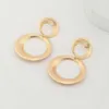 2023spot wholes Nouveau Style En Acier Inoxydable Femmes Vintage Boucles D'oreilles Grand Plaqué Or Gourde Boucles D'oreilles De Luxe Déclaration Boucles D'oreilles