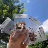 Cartes personnalisées en plastique imprimé cartes de visite transparente cartes de nom Instagram Ig Grosted imperroproofr conception gratuite 200/500 / 1000pcs