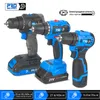 Electric Drill Brushless Cordless Screwdriver 168V21V20V 35404560Hammer Nm Liion Battery Power Driver By PROSTORMER 230626