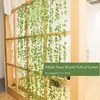 Fleurs décoratives 2M Lierre Plantes Artificielles Vert Vignes Feuilles Suspendus Faux Rotin Guirlande Maison Chambre Jardin Décoration Murale Fête De Mariage