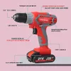 Electric Drill Yikoda 12V168V21V Uppladdningsbart litiumbatteri Två hastiga trådlösa skruvmejslar Parafusadeira Power Tools 230626