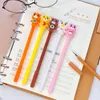 Pennor 24 datorer Creative Cute Colorful Cartoon Bear Gel Pen Student Stationery Office Supplies Stationery for School Materiais Escolares