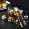 Bar Tools 8 Pcs Stainless Steel Ice Cubes Set Reusable Chilling Stones for Whiskey Wine Cooling Cube Rock Party Tool csdaf 230627