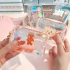 Handbags Cartoon Clear Coin Purse Pouch with Keyring Cute Wallet Portable Waterproof Mini Storage Bag Lipstick Key Earphone Organizer 230628