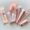 Adesivi adesivi 10 Pcsset Kids Girl Pink Cat Paw Set di cancelleria Set di penne in gel Nastro di correzione Memo pad Eraser Knife 230627