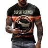 Camisetas masculinas Vintage Tshirts 3D Castrol Print Manga Curta Letter Tops Fashion Oil T Shirt Para Homens Motocicleta Tshirts Oversized Tees 230627