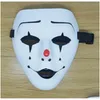 Party Masks Ghostly Dance Mask av Clown Handmålad vit boll för Halloween Street visar grossistdrop leverans hem trädgård festi dhkby