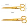 Office Scissors Office Home Decor Golden Scissors Pen Holder Cutter Tailor Fabric Paper Cutting Tools Craft Shears Gold Scissors P15F 230628