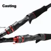 Varas Spinning BUDEFO ROCK Carbon Spinning Casting Cana de Pesca com 1,98m 2,28m 2,43m 2,58m 2,70m 3,00m Baitcasting Guia FUJI Vara FAST 230627