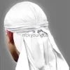 Bandana mannen Satijn Bandana Tulband Pruiken Mannen Zijdeachtige Hoofddeksels Hoed Durag King's Spandex Haar Piraat Hoofdband Accessoires B0S8 x0628