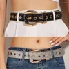 Belts M2EA Shinning Waist Belt For Rhinestone Women Men Luxury Crystal Studded Strap Jeans Formal Dres