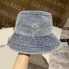 Designer Mens Womens Bucket Hat Outdoor Sun Prevent Casquette de baseball Lettre Denim Fisherman Hat Bonnet