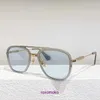 DITA RKTOM TYPE 402 Óculos de Sol Masculino Oval Armação de Metal Banhado Hastes Designer Feminino Clássico Caixa Original NKO2