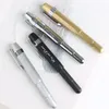 Stifte All Copper Retro Travel Short Fountain Stift Pocket Fountain Stift extra feiner EF Tipp 0,38 Art Aluminiumlegierung Indigo