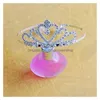 Party Favor Festive Shiny Crystal Girls Birthday Crowns Pageant Sier Plated Crown pannband Tiaras tillbehör LT017 Drop Delivery Ho Dhyft