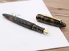 Pens Moonman M100 Resina acrilica Creative Pen convertitore schmidt e pennino fine penna da 0,5 mm Penna inchiostro Gold Stirizzo Regalo per scrittura Penna A01