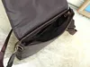 MT Saumur Eclipse Leather Messenger Bag for Men -Stylish Monogramed Shouldel/Crossbody Purse with Postman Satchel Design and Walletコンパートメント