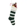 Noël Tricoté Stocking Gift Bags Knit Décorations Xmas Large Personnaliser Favor Chaussettes