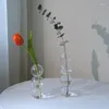 Vases Glass Flower Vase For Home Decor Decorative Terrarium Plants Table Ornaments Plant