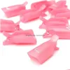 Nagellack remover hälsa skönhet 10 st/parti plastkonst blöt av cap clip uv gel wrap tool gofy xb1 drop leverans dhw2t