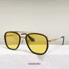 Óculos de sol DITA RKTOM TYPE 402 Designer para mulheres armação de metal oval galvanizado templo masculino clássico caixa original YDRL