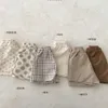 Shorts 3 Poches Conception Bébé Garçons D'été Cosy Wash Coton Toddler Filles Pantalon Court Doux Plaiddot Infant Enfants Bloomers 230628