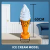 Decorative Objects Figurines 60 cm Ice cream Model No lighting No lamp Good Quality Giant Ice Cream Sculpture Model Dessert bar display 230627