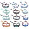 Polyester cotton woven Embroidery tassel bangle Lace-up Bracelet Adjustable Festival bracelets jewelry gift party beauty287V