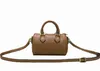 7a Designer womens shoulder bag luxury Nano Speedy handbags brown flower letter leather mini tote embossed crossbody bags ladies fashion makeup purses