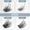 Faux cils ETVITE Cluster Lashes DIY Extension de cils faux cils 60pcs C Curl Mix Longueurs Volume Naturel Individuel Réutilisable 230627