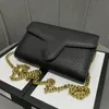 Classic Luxury Chain Fashion Bag Plaid Floral Brand Purse Vintage Women's Leather Handbag Designer Shoulder Bag With Box M401232