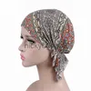 Bandanas nya högkvalitativa kvinnor stretchy turban bomullsbönor för bundet halsdukhuvud halsduk kemo hatt cancer halsdukar dam hår tillbehör x0628